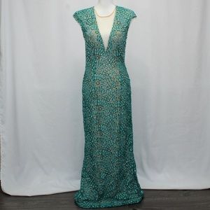 Jovani Long Beaded Evening Gown